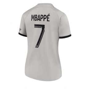 Paris Saint-Germain Kylian Mbappe #7 kläder Kvinnor 2022-23 Bortatröja Kortärmad